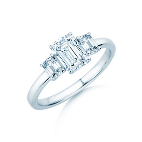 Verlobungsring Emerald Eden in 9K Weißgold mit Labordiamanten 0,46ct E/VS