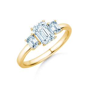 Verlobungsring Emerald Eden in 9K Gelbgold mit Labordiamanten 0,46ct E/VS