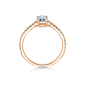 Verlobungsring Emerald Pavé in Roségold