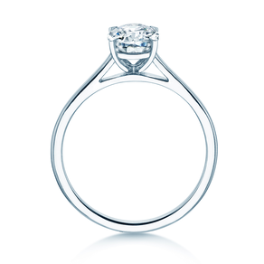Verlobungsring Oval Cut in 14K Weißgold mit Diamant 2,00ct G/SI