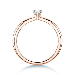 Verlobungsring Pear Clean in 14K Roségold mit Diamant 0,25ct G/SI