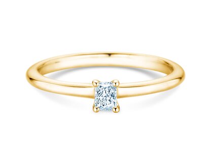 Verlobungsring Radiant Clean in 9K Gelbgold mit Diamant 0,08ct G/SI