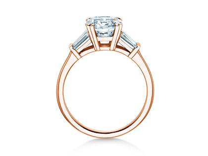 Verlobungsring Brilliant Tapered Baguette  in Roségold