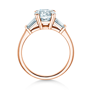 Verlobungsring Brilliant Tapered Baguette  in Roségold