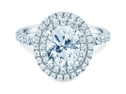 Verlobungsring The Orbit in 14K Weißgold mit Diamanten 0,94ct G/SI