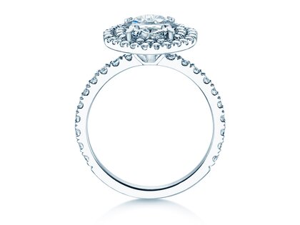 Verlobungsring The Orbit in 14K Weißgold mit Diamanten 0,94ct G/SI