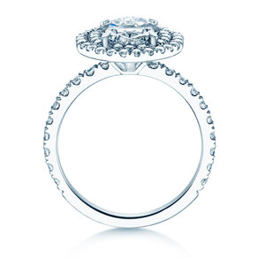 Verlobungsring The Orbit in 14K Weißgold mit Diamanten 0,94ct G/SI