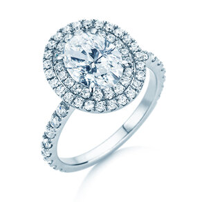 Verlobungsring The Orbit in 14K Weißgold mit Diamanten 0,94ct G/SI