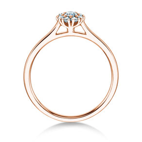 Verlobungsring Bloom in 18K Roségold mit Diamanten 0,22ct G/SI