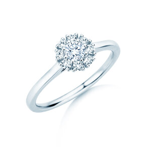 Verlobungsring Bloom in 14K Weißgold mit Diamanten 0,40ct G/SI