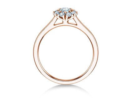Verlobungsring Bloom in 14K Roségold mit Diamanten 0,40ct G/SI