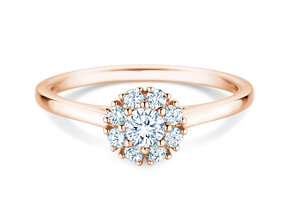 Verlobungsring Bloom in 14K Roségold mit Diamanten 0,40ct G/SI