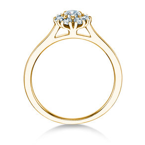Verlobungsring Bloom in 14K Gelbgold mit Diamanten 0,49ct G/SI