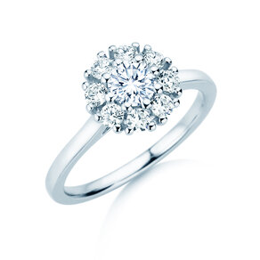 Verlobungsring Bloom in Platin