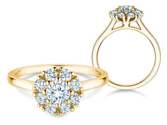 Verlobungsring Bloom in Gelbgold