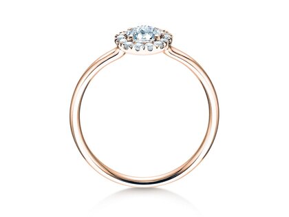 Verlobungsring Flower in Roségold