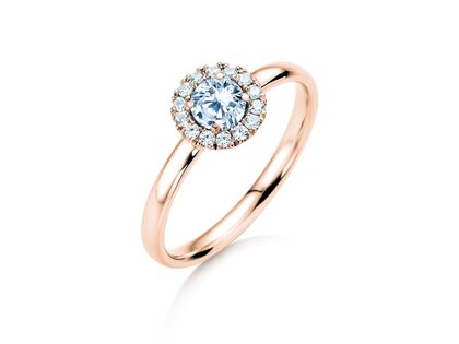 Verlobungsring Flower in Roségold
