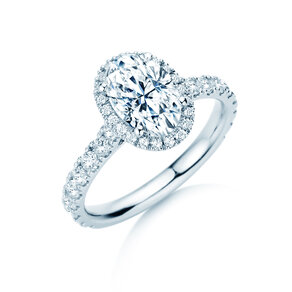 Verlobungsring Pure Emotion in 9K Weißgold mit Labordiamanten 0,61ct E/VS