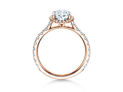 Verlobungsring Pure Emotion in 14K Roségold mit Diamanten 0,61ct G/SI
