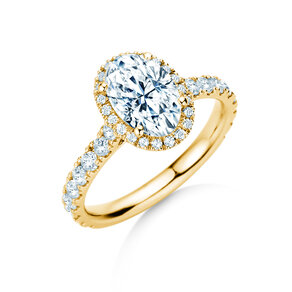 Verlobungsring Pure Emotion in 9K Gelbgold mit Labordiamanten 0,61ct E/VS