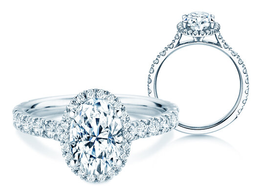 Verlobungsring Pure Emotion in 14K Weißgold mit Diamanten 0,61ct G/SI