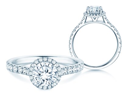 Verlobungsring Pure Infinity in 18K Weißgold mit Diamanten 0,65ct G/SI