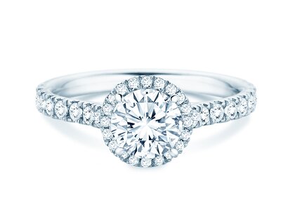 Verlobungsring Pure Infinity in 18K Weißgold mit Diamanten 0,65ct G/SI