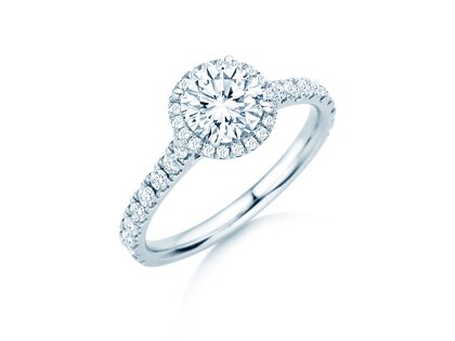 Verlobungsring Pure Infinity in 18K Weißgold mit Diamanten 0,65ct G/SI
