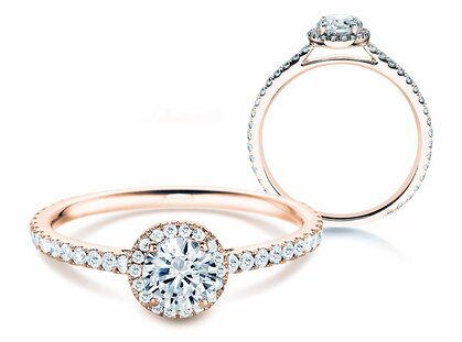 Verlobungsring Pure Infinity in 18K Roségold mit Diamanten 0,95ct