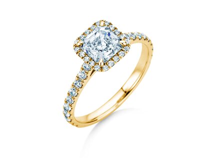 Verlobungsring Pure Life in 9K Gelbgold mit Labordiamanten 0,61ct E/VS