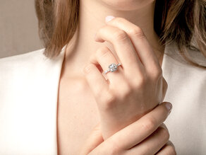 Verlobungsring Pure Life in 9K Gelbgold mit Labordiamanten 0,61ct E/VS