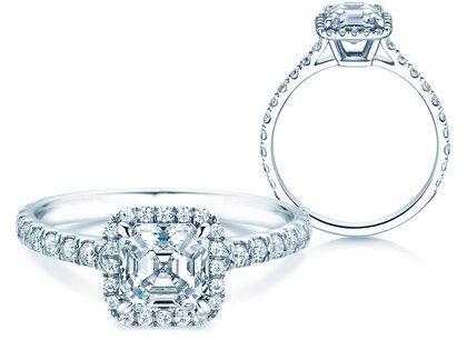 Verlobungsring Pure Life in 14K Weißgold mit Diamanten 0,61ct G/VS