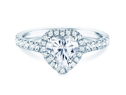 Verlobungsring Pure Love in 14K Weißgold mit Diamanten 0,65ct G/SI