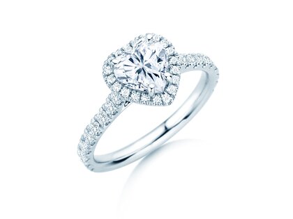 Verlobungsring Pure Love in 14K Weißgold mit Diamanten 0,65ct G/SI