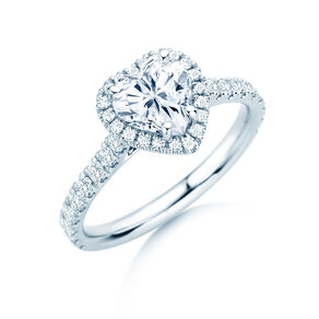 Verlobungsring Pure Love in 14K Weißgold mit Diamanten 0,65ct G/SI
