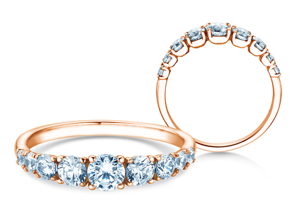 Verlobungsring 9 Diamonds in Roségold