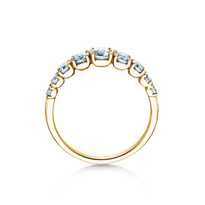 Verlobungsring 9 Diamonds in 9K Gelbgold mit Diamanten 1,00ct G/SI