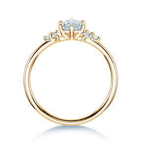 Verlobungsring Blossom in 14K Gelbgold mit Diamanten 0,58ct G/SI