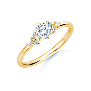 Verlobungsring Blossom in 14K Gelbgold mit Diamanten 0,58ct G/SI