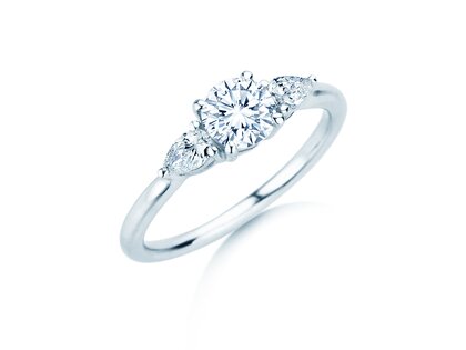 Verlobungsring Allure in 14K Weißgold mit Diamanten 0,41ct G/SI