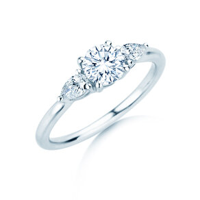 Verlobungsring Allure in 14K Weißgold mit Diamanten 0,41ct G/SI