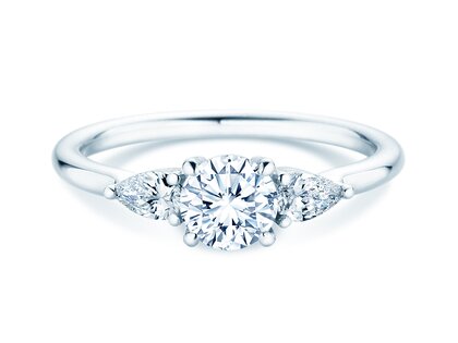 Verlobungsring Allure in 14K Weißgold mit Diamanten 0,41ct G/SI