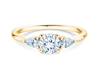 Verlobungsring Allure in 9K Gelbgold mit Labordiamanten 0,41ct E/VS