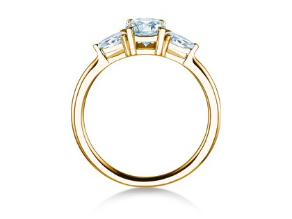 Verlobungsring Allure in 9K Gelbgold mit Labordiamanten 0,41ct E/VS