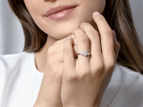 Verlobungsring Allure in 14K Weißgold mit Diamanten 0,41ct G/SI