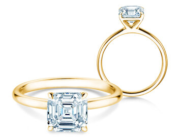 Verlobungsring Asscher Cut Labordiamant