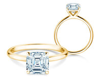 Verlobungsring Asscher Cut