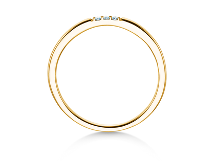 Verlobungsring Unity in 14K Gelbgold mit Diamanten 0,02ct G/SI