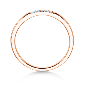 Verlobungsring Unity in 18K Roségold mit Diamanten 0,04ct G/SI