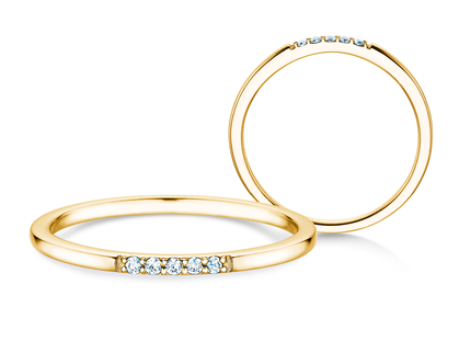 Verlobungsring Unity N° 5 in Gelbgold